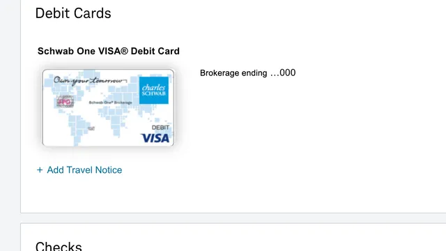 嘉信理财借记卡和支票账户办理