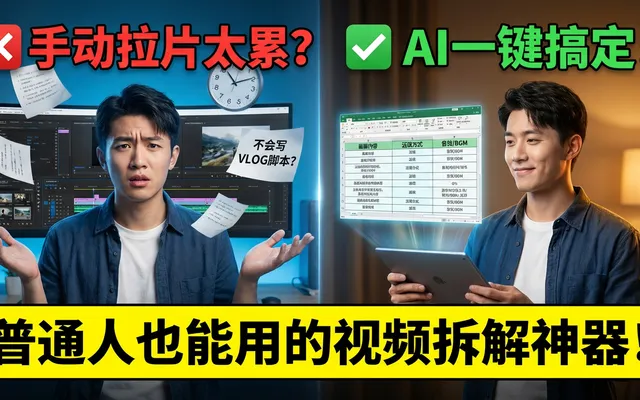 爆款 Vlog 还能这样拍？用 AI 自动拆解脚本，一键“抄作业”