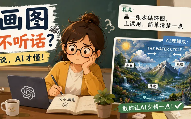 AI 画图总是不听话?老师们先收藏这张“做图词汇表”