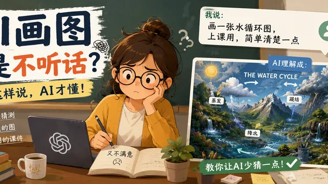 AI 画图总是不听话？老师们先收藏这张“做图词汇表”