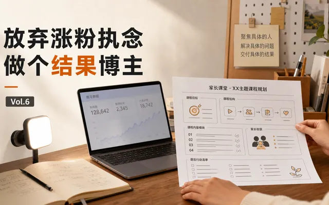 Vol.6 放弃涨粉执念,做个“结果博主”